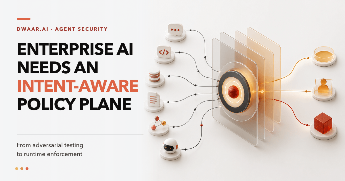 Enterprise AI Doesn’t Need Another Dashboard. It Needs an Intent-Aware Policy Plane